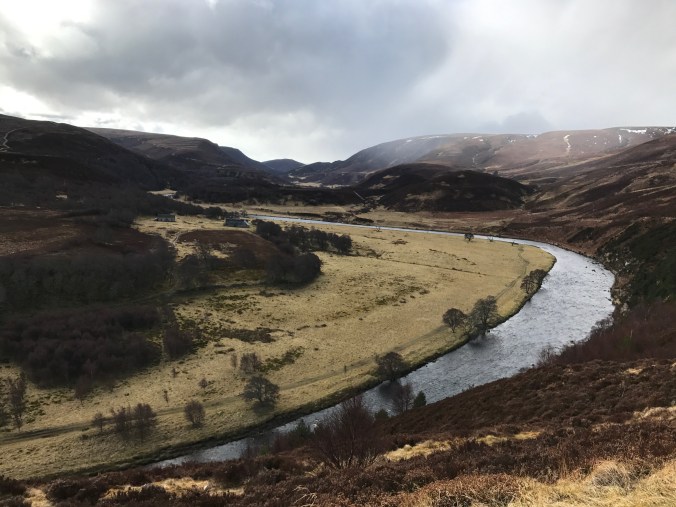 The bend in the River Findhorn close to where the last wolf in Britain is said to have been slain. Copyright: Edward Parnell