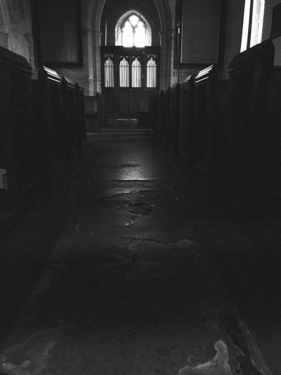 The nave of Chaceley church.